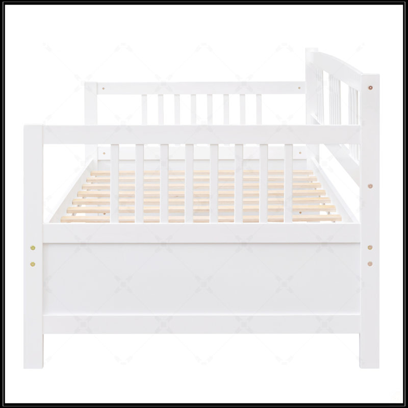 Modern Solid Wood Daybed, White