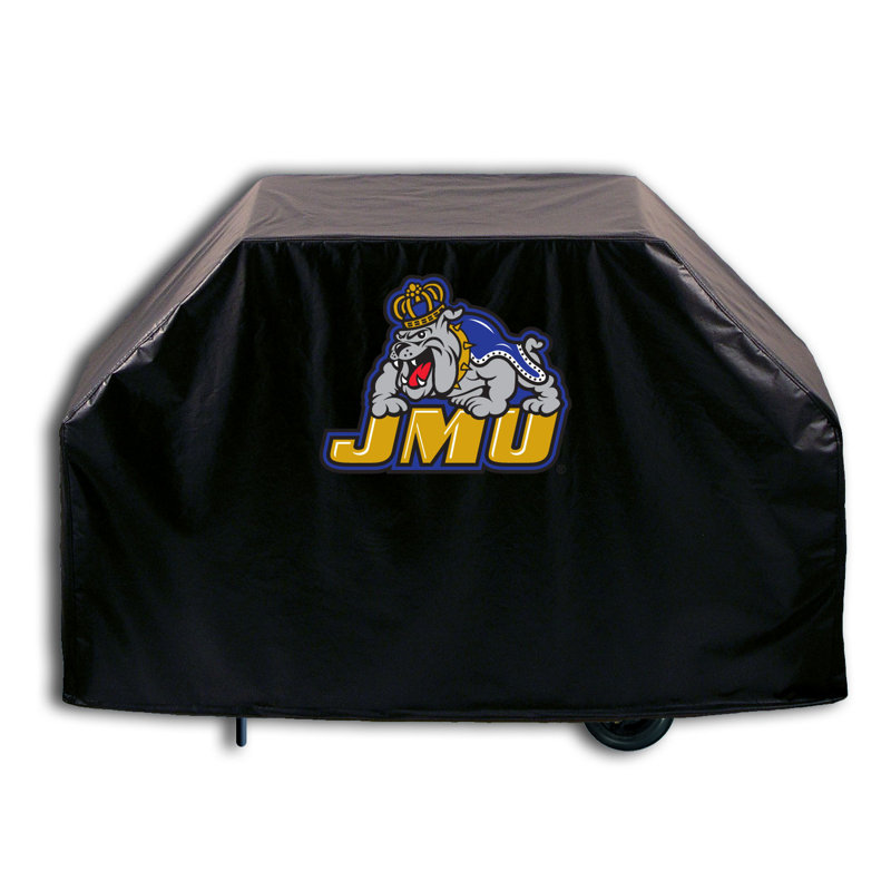 James Madison Black Vinyl 60" Grill Cover with Logo