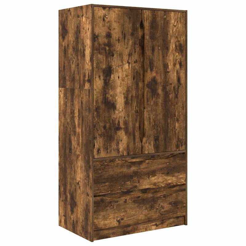 Manufactured Wood Wardrobe, Smoked Oak