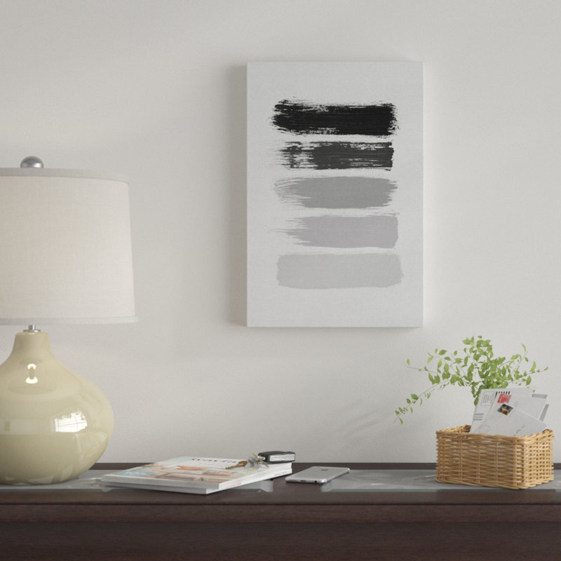 «Stripes», impression sur toile, H 18 po x l 12 po x P 1,5 po, Toile tendue, Pas de tapis