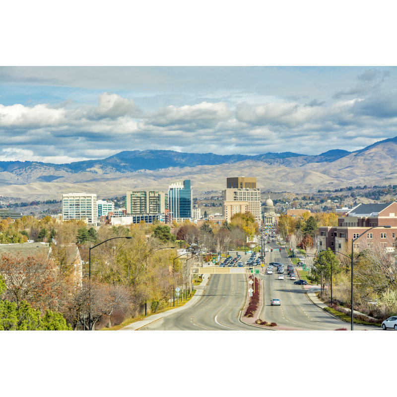 Boise, Idaho - Photographie sur toile tendue, H 24 po x l 36 po