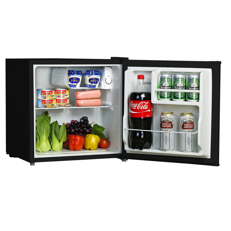 Midea 1.6 Cubic Feet Freestanding Mini Fridge, Black
