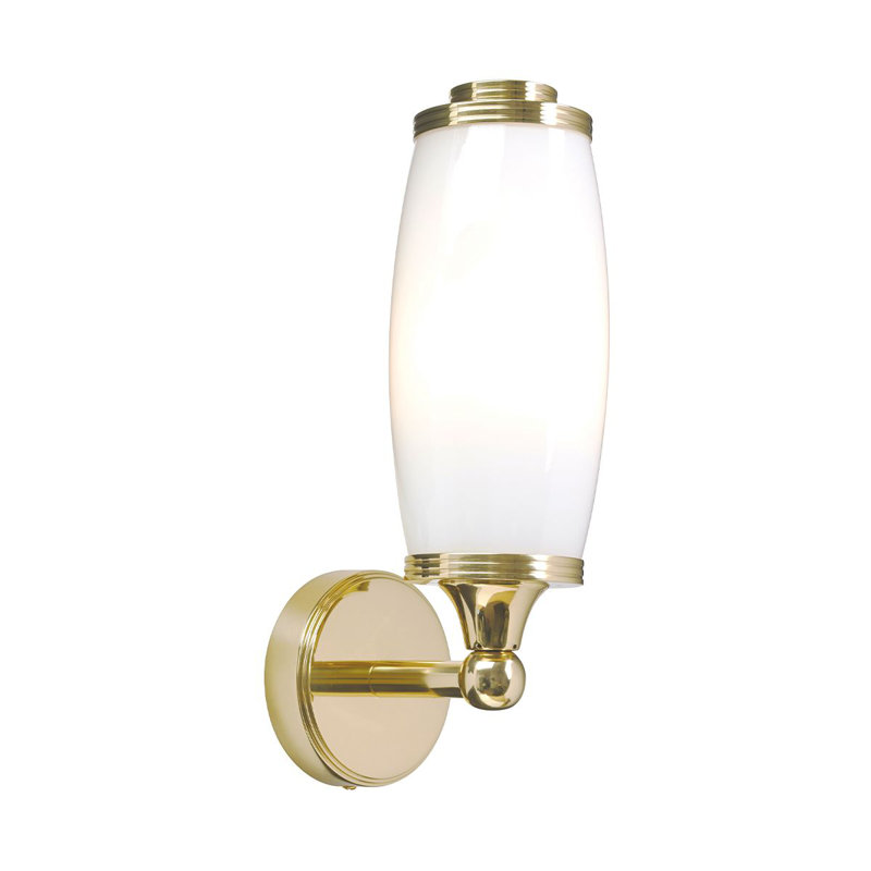 Henrikas 1 Light Vanity, Polished Brass