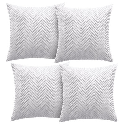 Aspire Homeware Embossed Square Velvet Cushion Cover