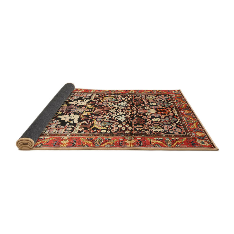 Tapis rouge à motif sud-ouest, Rond 4 pi