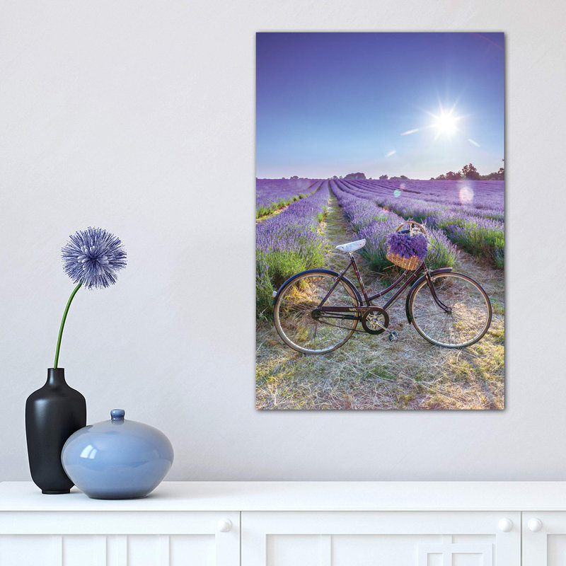 Lavender 1 Piece Wrapped Canvas Wall Art, 30.48 cm H x 45.72 cm W