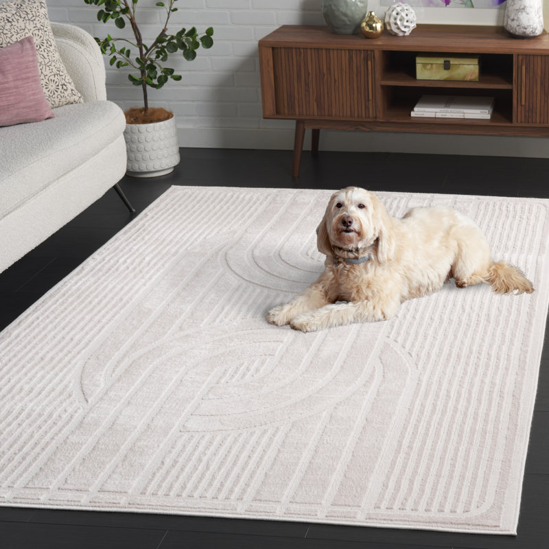 Jhenna Performance Geometric Rug, Rectangle 5'3" x 7'6"