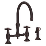 Fairfield Kitchen Bridge Faucet with Side Spray