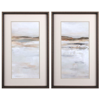 Birkland Desert Floor, encadré sur papier, 2 pièces par Carol Robinson