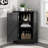 Modern Triangle Bathroom Cabinet with Adjustable Shelves and Ample Storage-1681058413
