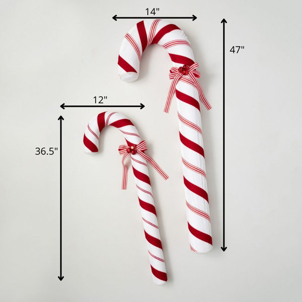 Holiday Theme Candy Canes Design Metal Paper Towel Holder