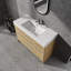 Meuble-lavabo autoportant avec lavabo en résine
