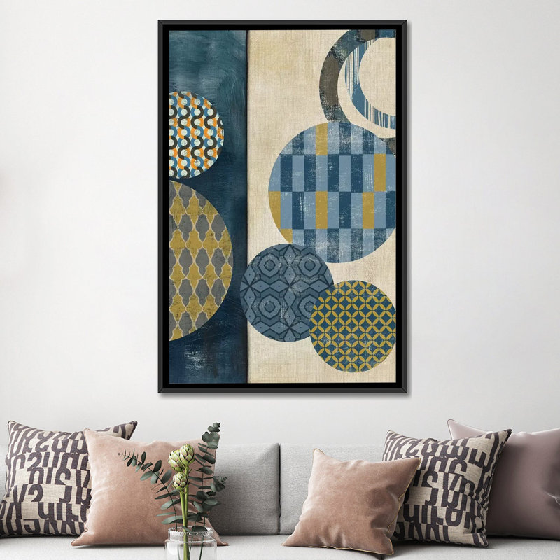 « harmonie i », impression sur toile, H 26 po x l 18 po x P 1,5 po, Toile avec cadre noir, Pas de tapis