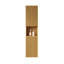 Armoire de rangement pour salle de bain de 41 po - 6 armoires avec portes en contreplaqué couleur de grain de chêne, imperméable et fonctionnelle pour différentes zones-2140520119