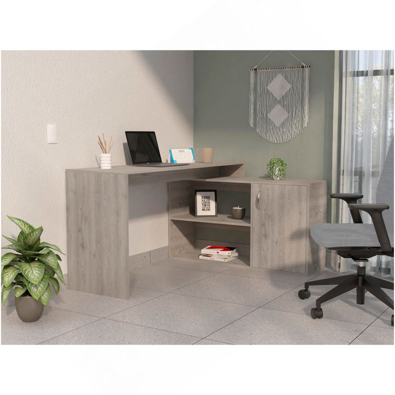 Bureau d'écriture en L Ridley à 2 tablettes Ridley