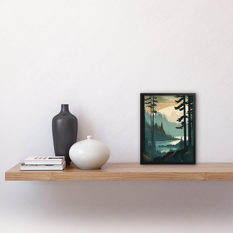 Cairnbrook Great Bear Rainforest Misty Sunrise Landscape - Single Picture Frame Print