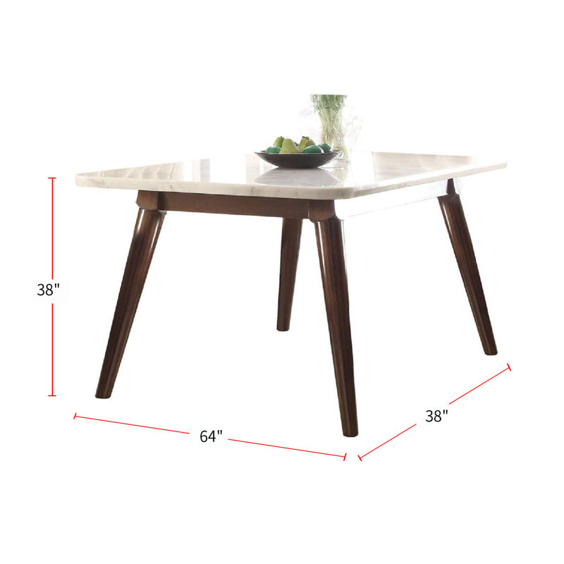 Faux Marble Top Dining Table