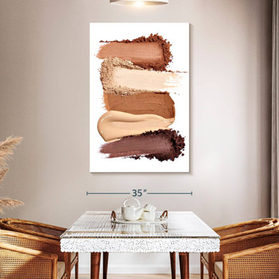 Crème et poudre de maquillage