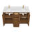 Innes 60" Marble Top Double Sink Bathroom Vanity-933338507