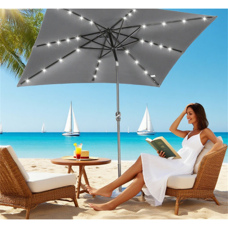 Parasol solaire, Gris foncé
