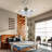 Thaniel 42'' Ceiling Fan with LED Lights and retractable fans