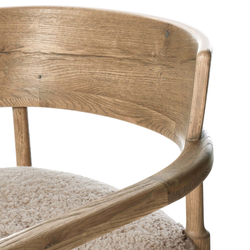 Bennett Chair, Beige Shearling