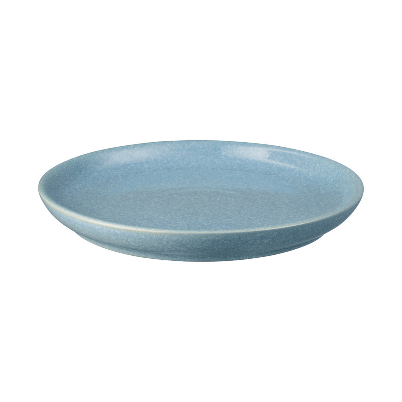 Denby Elements Medium Coupe Plates, Blue