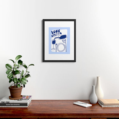Athenesatelier Buon Appetito Framed Art Print