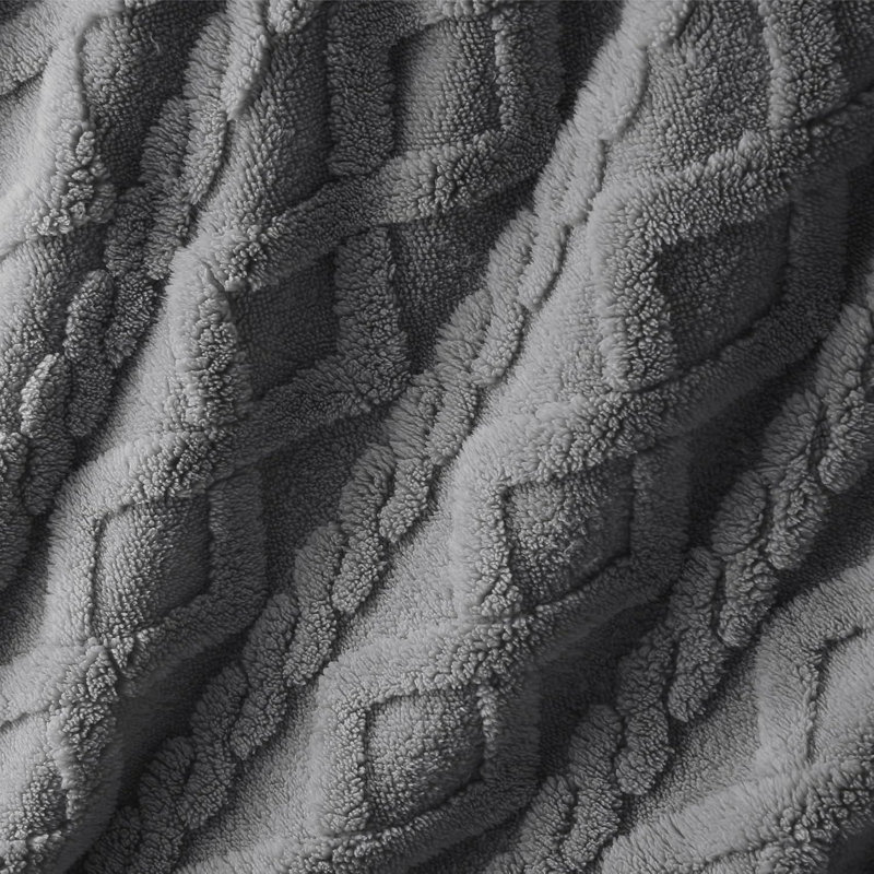 Couverture chauffante électrique, couverture chauffante touffetée, couverture électrique Sherpa lavable à la machine avec double contrôle, 10 réglages de temps, 10 niveaux de chauffage rapide