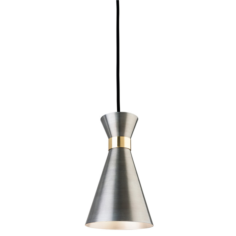 1 - Light Cone Pendant, Antique Silver