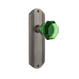 Deco Plate with Waldorf Emerald Door Knob