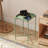 Modern Green Coffee Table, 18.1 x 22.0 x 18.1 inches | 100% Metal Construction, Lightweight Design: 6.9 lbs | Stylish Solid Color, Perfect for Living Room or Contemporary Spaces, Durable and Trendy Decor-480401387