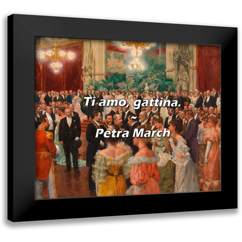 Citation de Petra March: Ti amo, gattina.
