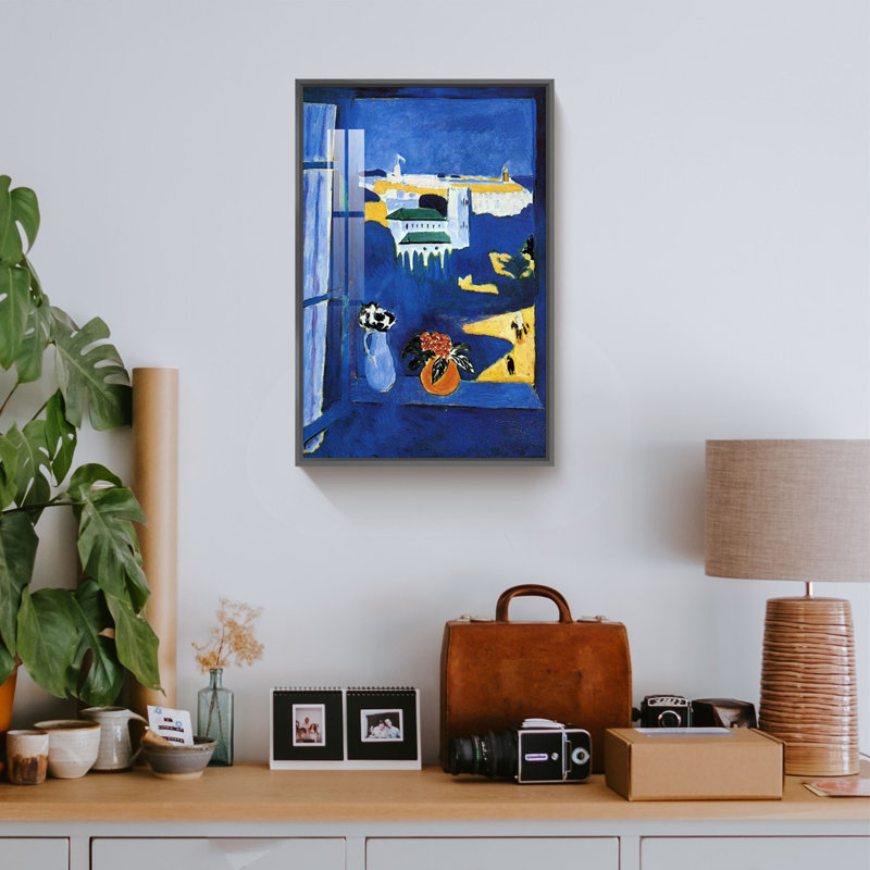 Matisse, reproduction d'art, Cadre noir, H 16 po x l 12 po x P 1,3 po