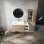 Meuble-lavabo mural 42 po avec lavabo et armoire latérale, portes à fermeture douce 42 po