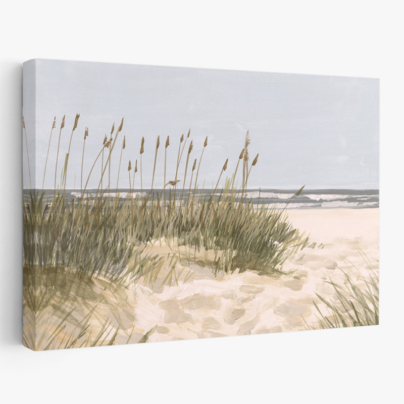 Gentle dunes par Calm Seashore - coquillages côtiers et aquarelle de corail, art de plage, H 24 po x l 16 po