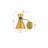 Diniz Armed Sconce-27631990