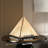 Triangular Pyramid Table Lamp Stainless Steel Base Desk Lamp