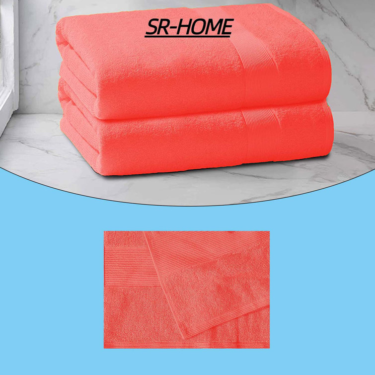 SR-HOME 2 Piece Cotton Bath Towel Set