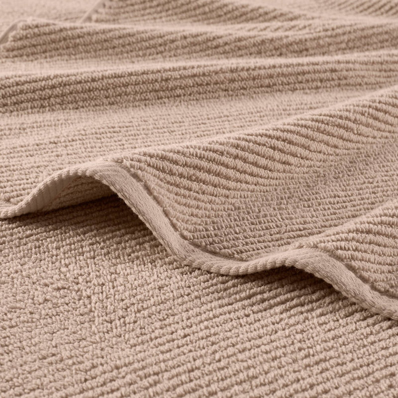 Ensemble de serviettes 6 pièces Diagonal, Beige, Ensemble 6 serviettes de bain