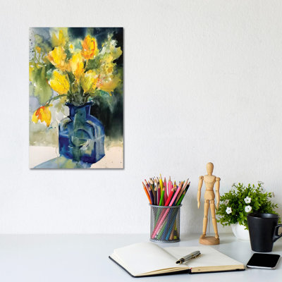«Yellow Tulips» par Sarah Yeoman - reproduction d'art