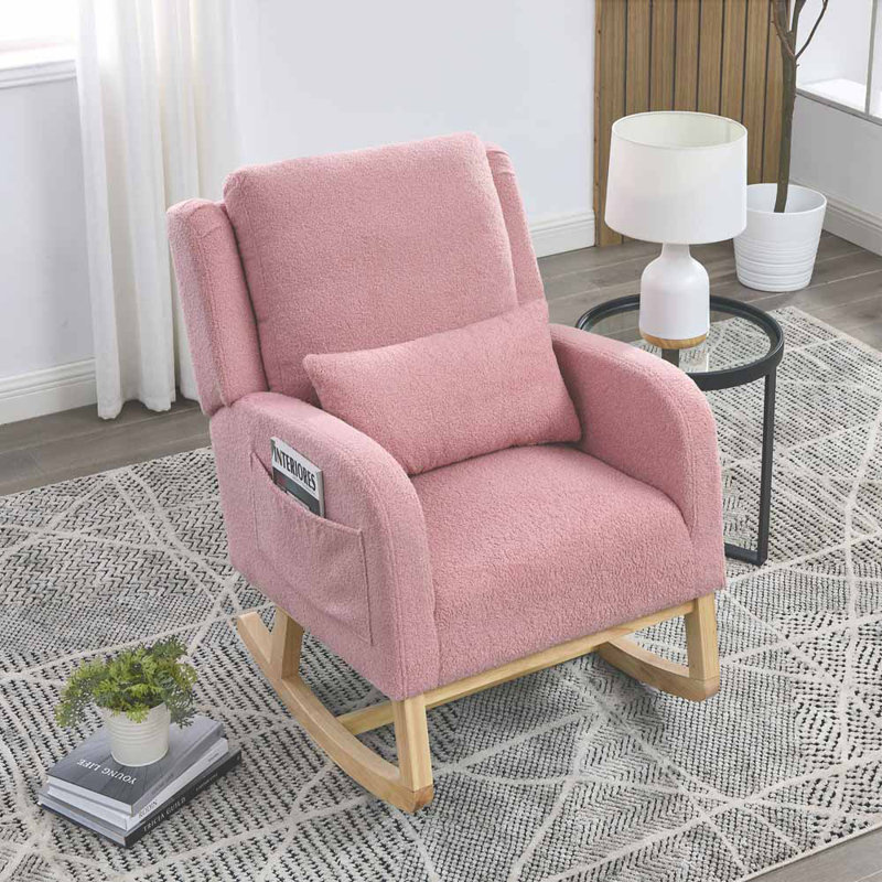 Fauteuil de 27,5 po de largeur Amarchand, Rose