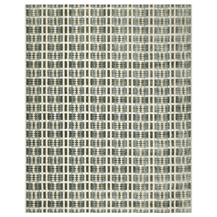 James Blue Green Modern Indoor Rug