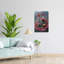 Floating Lotus Art Serene Traditional Vibrant Lotus Flower Nature Wall Art Print 1 Piece Wrapped Canvas Wall Art-1213872993