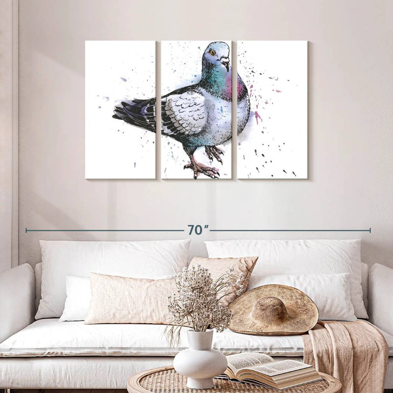Pigeon, 28" H x 45" W