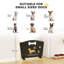 Manufactured Wood Free Standing Pet Gate