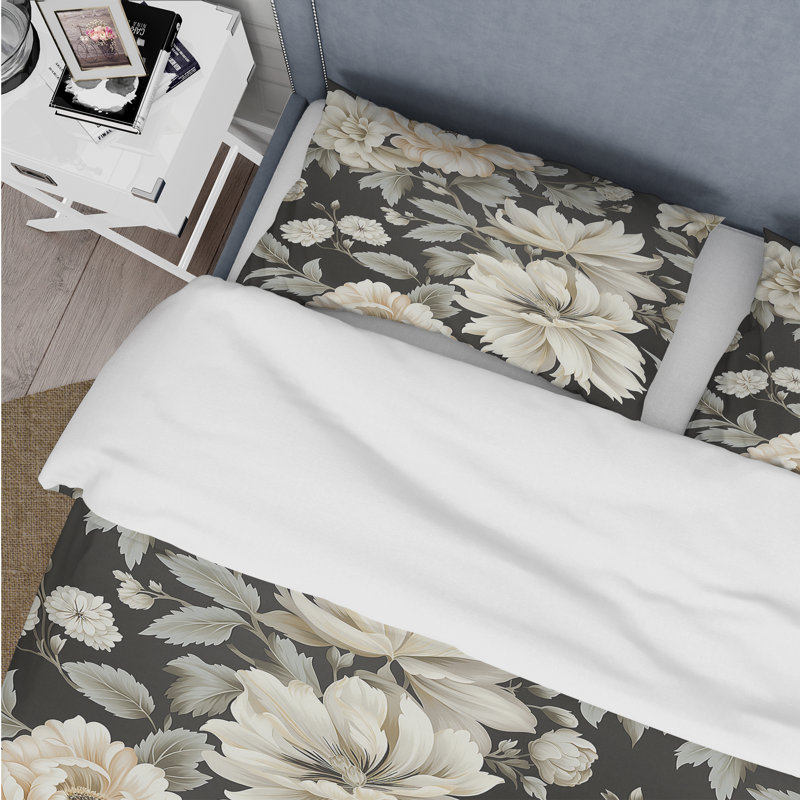 Ensemble de housse de couette Decari Haldon, Housse de couette pour grand lit et 2 taies décor