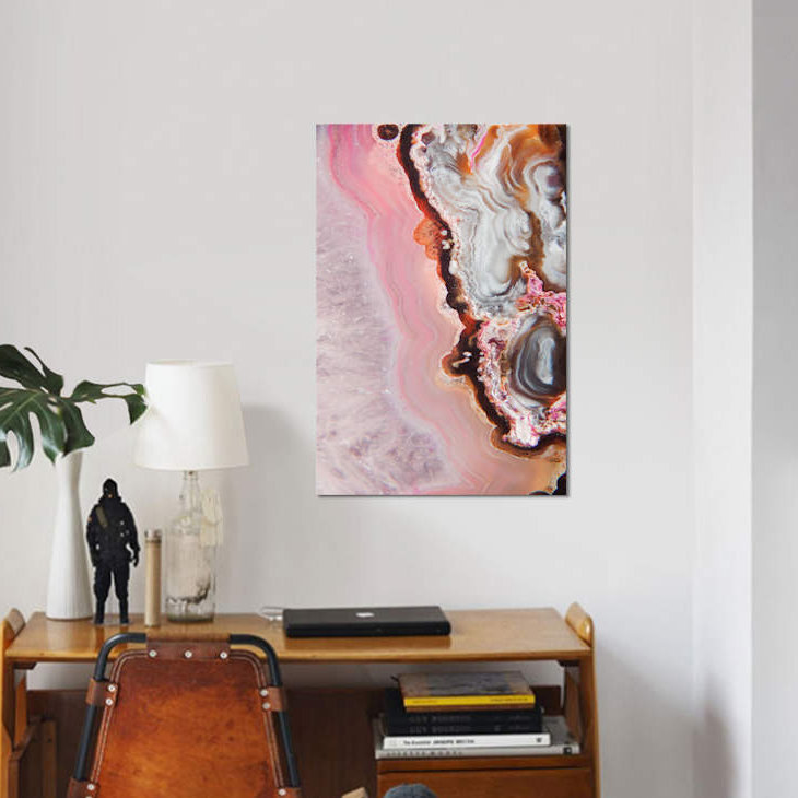«Spring Agate», impression sur toile, H 12 po x l 8 po x P 0,75 po, Toile tendue, Pas de tapis