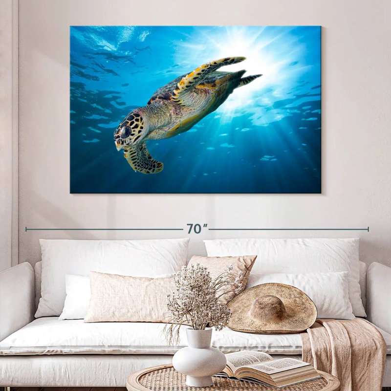 Brampt Hawksbill Turtle Dive, 34" H x 51" W