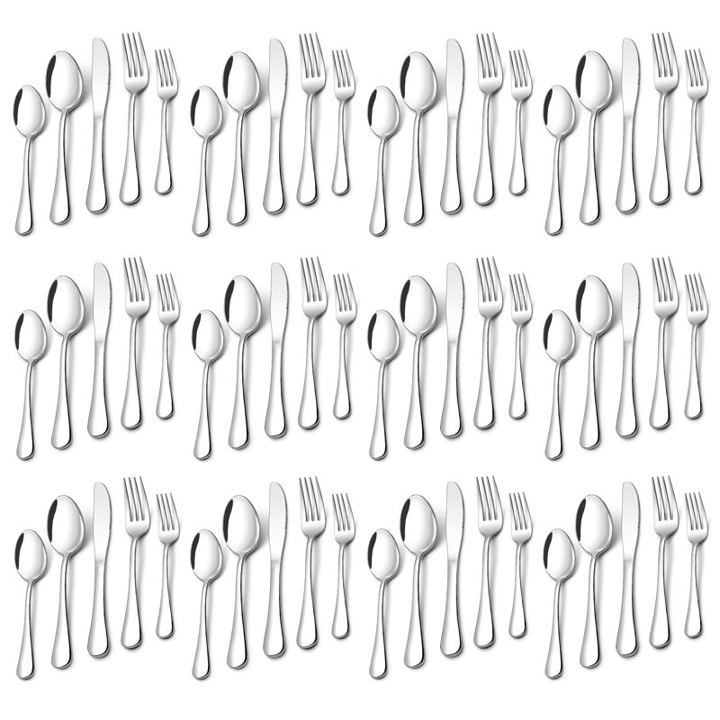 60 Pcs Flatware Cutlery Set, Dishwasher Safe